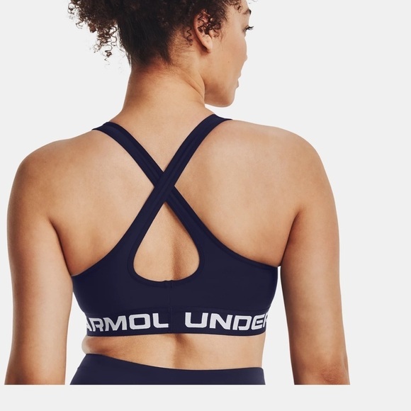 UA Under Armour cross back Mid Bra New Compression New size m - Picture 5 of 5